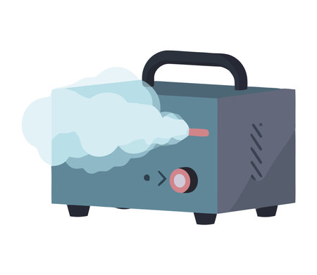 Flat vector icon design of fog machineのイラスト素材