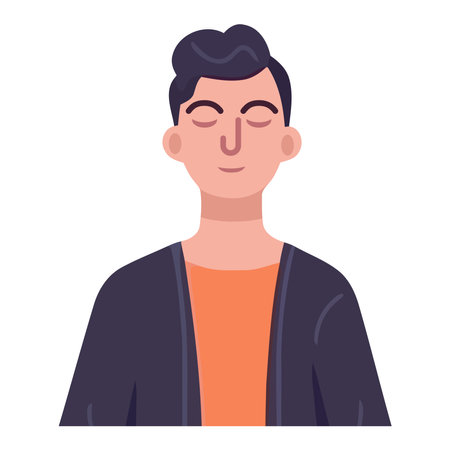 businessman smiling at camera characterのイラスト素材