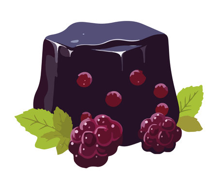 Fresh raspberry dessert, a sweet symbol of healthy eatingのイラスト素材