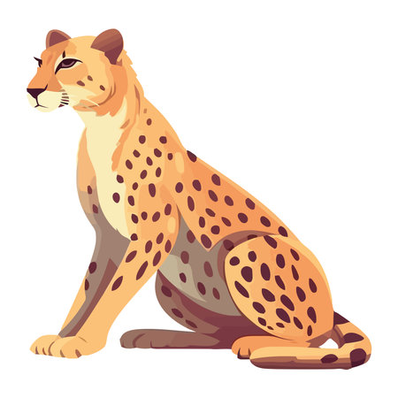 Animal wildlife a majestic hunterのイラスト素材
