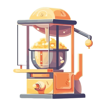 carnival pop corn machine iconのイラスト素材
