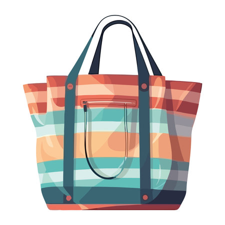 Fashionable backpack with handleのイラスト素材