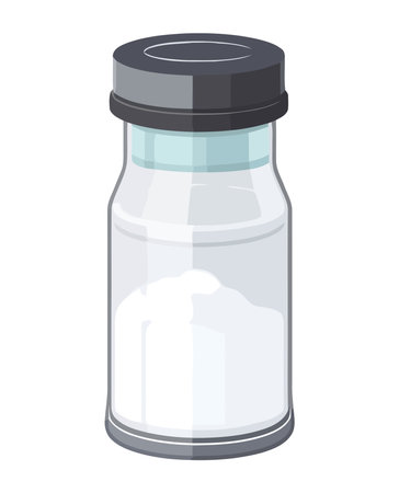 Organic glass salt shaker freshのイラスト素材
