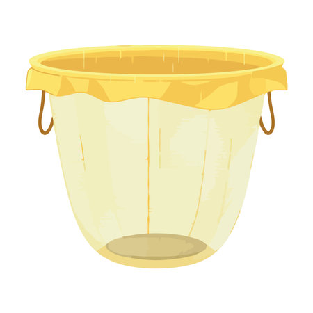 Yellow bucket with handleのイラスト素材
