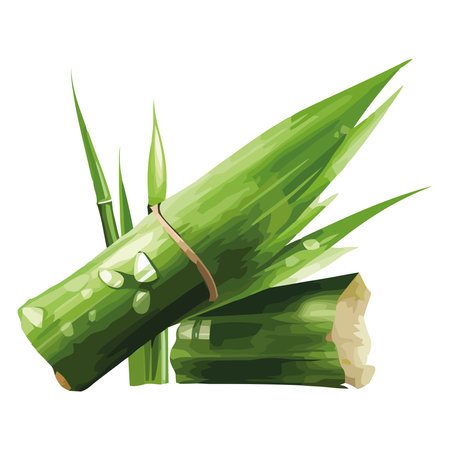 Green leaves of nature growth in summerのイラスト素材