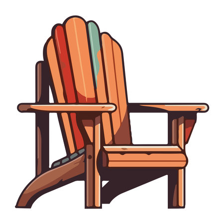 Relaxation on antique stool rustic outdoorsのイラスト素材