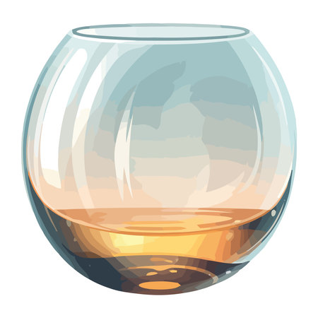 Luxury and crystal wineglass iconのイラスト素材