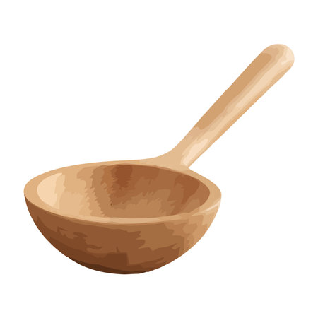 Wooden spoon for cookingのイラスト素材