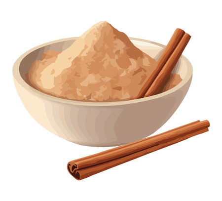 Healthy gourmet seasoning cinnamon iconのイラスト素材