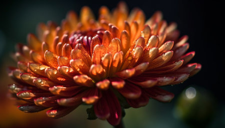 Vibrant petals adorn single flower in nature colorful bouquet generated by artificial intelligenceの素材