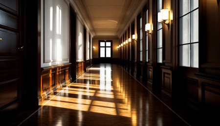 Modern luxury apartment with elegant architecture and clean design generated by artificial intelligenceの素材