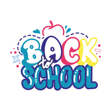 back to school quoteのイラスト素材