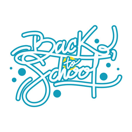 back to school textのイラスト素材