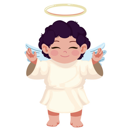 little angel adorable iconのイラスト素材