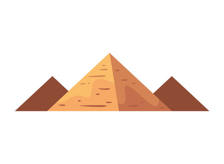 pyramid in egypt iconのイラスト素材