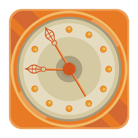 golden watch glow iconのイラスト素材