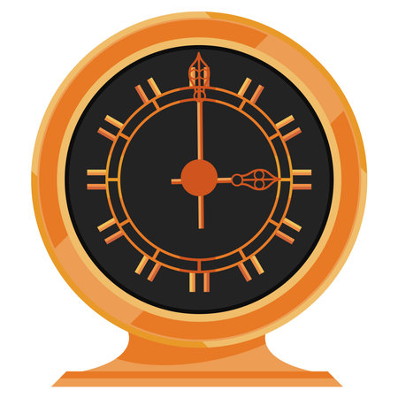 golden watch classic iconのイラスト素材