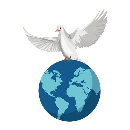world peace day symbolのイラスト素材