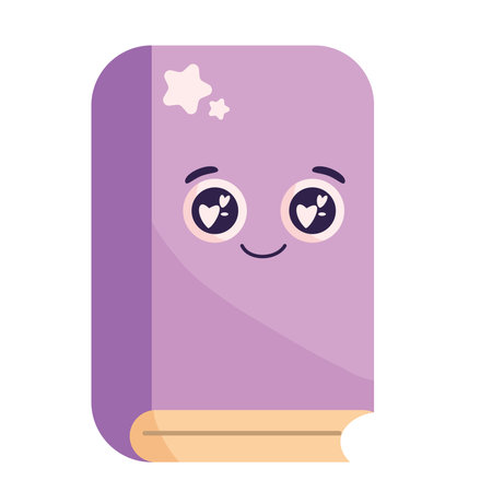 kawaii supply school bookのイラスト素材