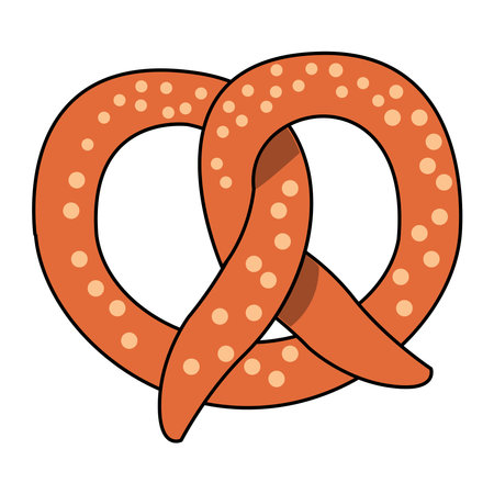 pretzel snack iconのイラスト素材