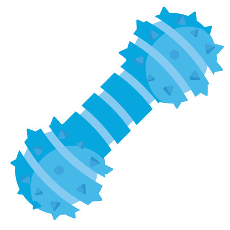pet rubber toy blue colorのイラスト素材