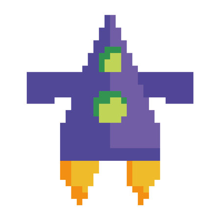 battle ship pixels technologyのイラスト素材