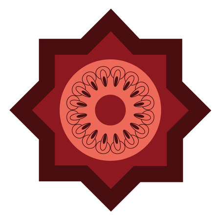 islamic star traditionalのイラスト素材
