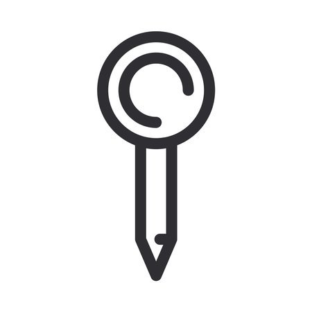 pin icon location directionのイラスト素材