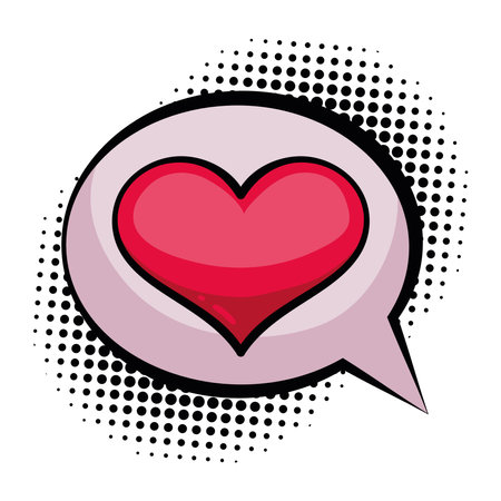 love pop art comicのイラスト素材