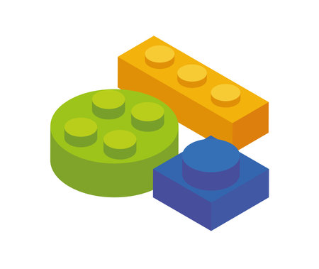 game block toysのイラスト素材