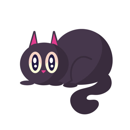 halloween black catのイラスト素材