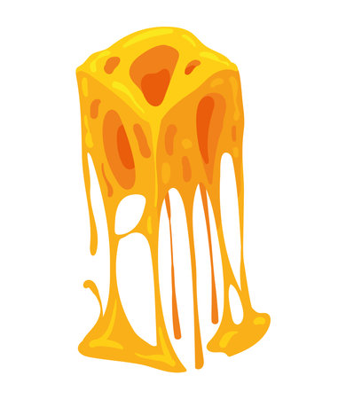 cheese sliced melted tastyのイラスト素材
