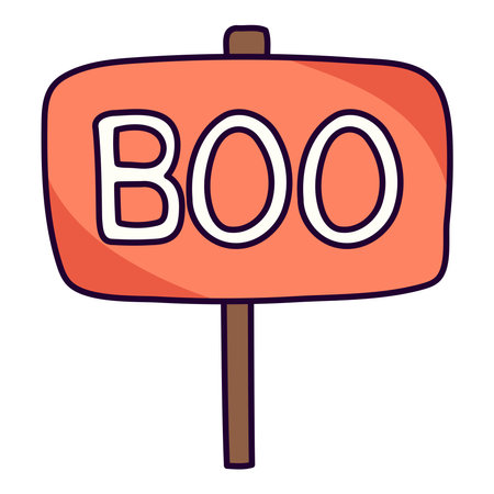 halloween boo letteringのイラスト素材