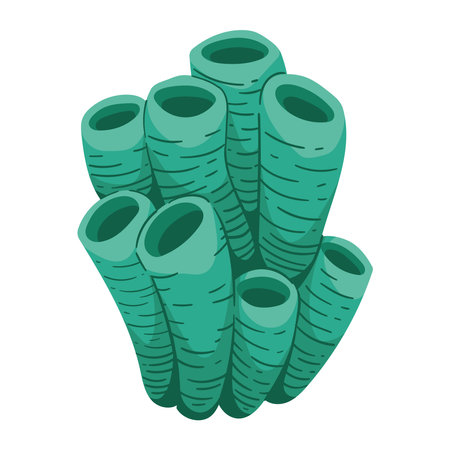 sea life coral reefのイラスト素材