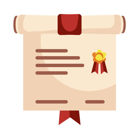 graduation diploma rollのイラスト素材