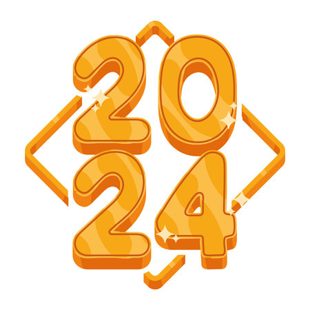 2024 bright number style