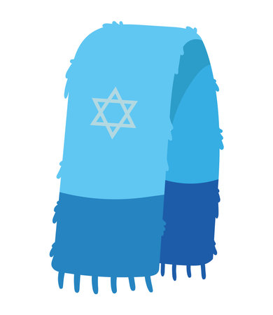 hanukkah scarf isolatedのイラスト素材
