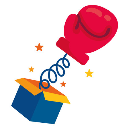 prank box fools day partyのイラスト素材