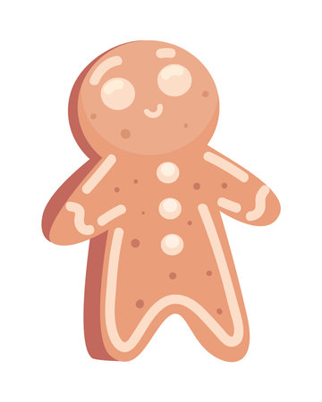 christmas gingerbread manのイラスト素材