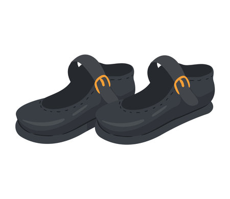 female shoe accessories classicのイラスト素材