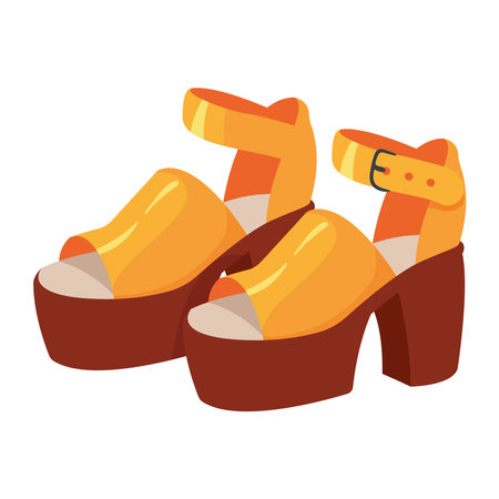 female shoe accessories designのイラスト素材