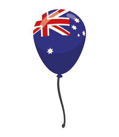 australia day balloon flagのイラスト素材