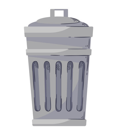 waste bin illustrationのイラスト素材
