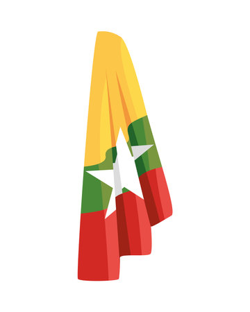 myanmar independence day nationalのイラスト素材