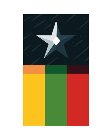 myanmar independence day flag bannerのイラスト素材