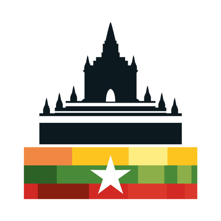 myanmar independence day countryのイラスト素材