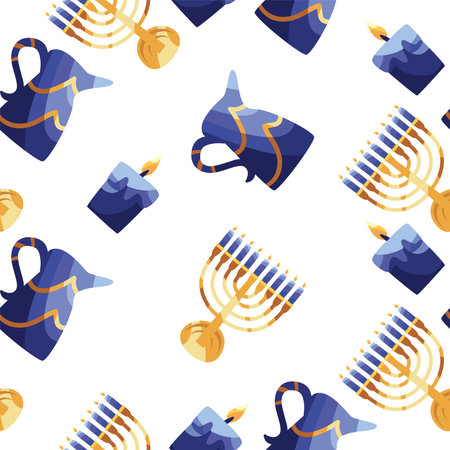 hanukkah background traditionalのイラスト素材