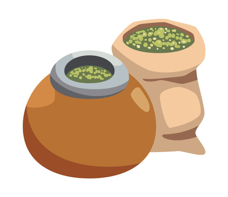 chile food mate teaのイラスト素材