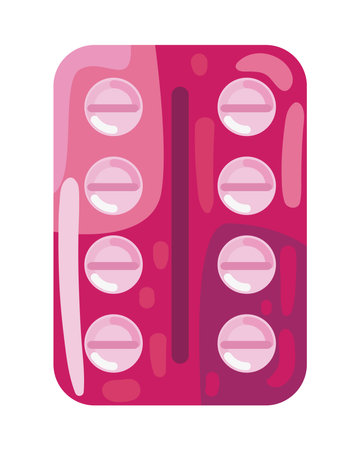 contraceptive pills birth controlのイラスト素材