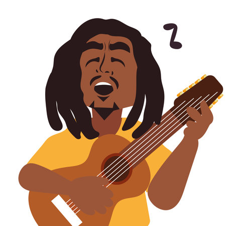 bob marley day festiveのイラスト素材